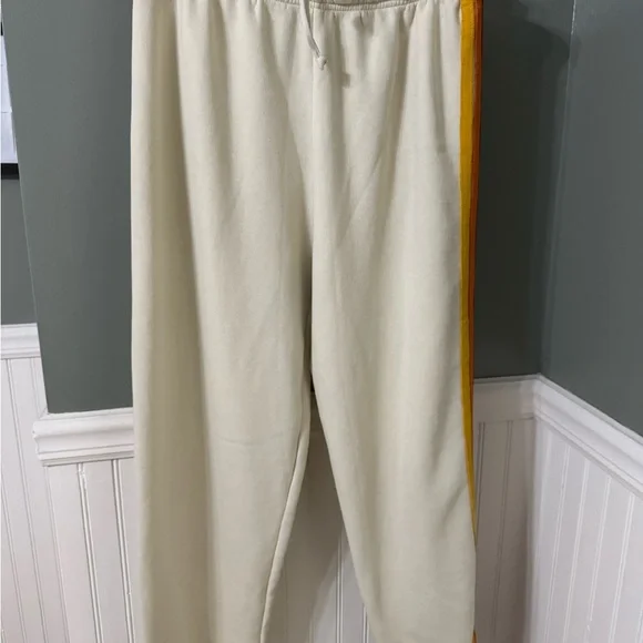 Aviator Nation 5 Stripe Women's Sweatpants Vintage White Size Large - Picture 8 of 8